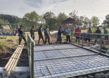 Giat TMMD ke – 117 di Desa Sukaraja Kecamatan Ciawigebang Kabupaten Kuningan Tahun 2023